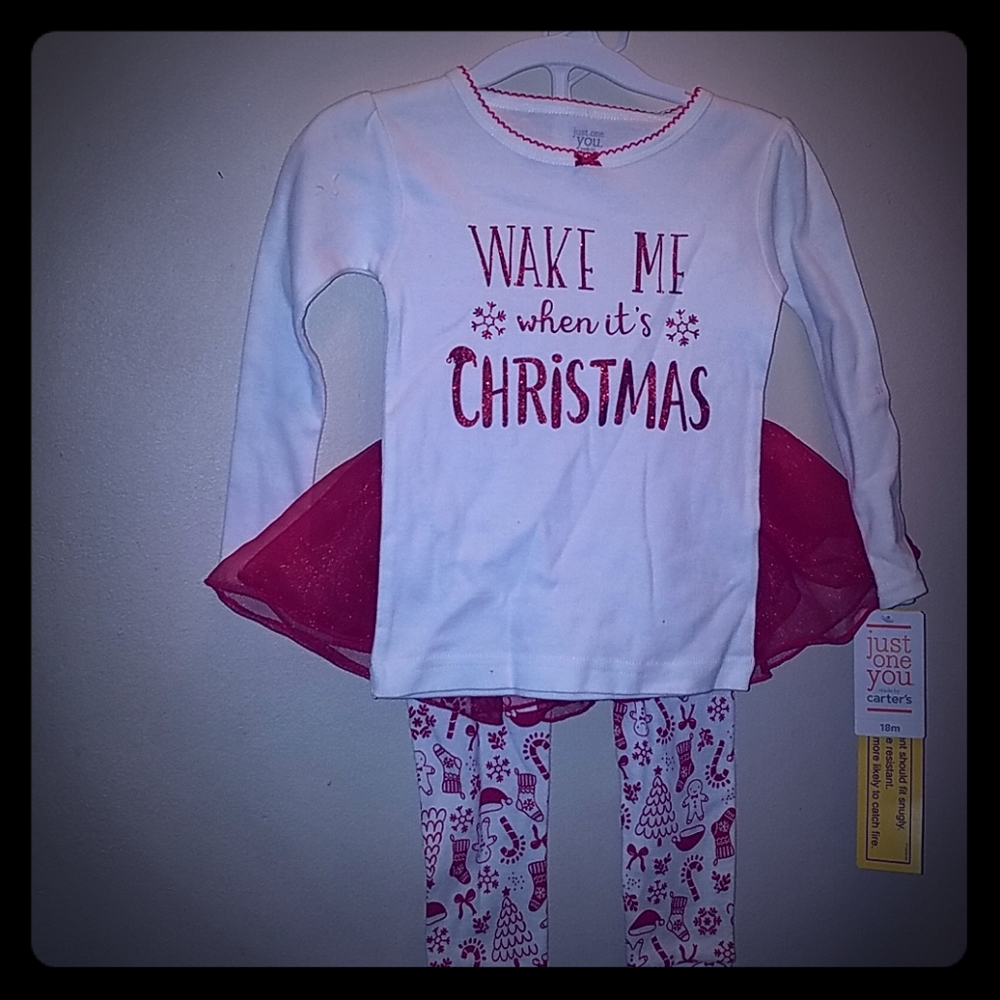 Carter's infant girl's 3 piece pajamas